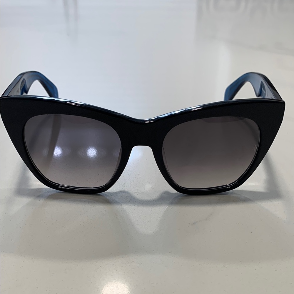 Rag and Bone Black/blue Cat-Eye Sunglasses